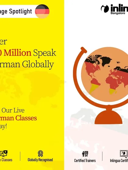 Over 130 million people speak German globally. This graphic illustrates the worldwide community of German speakers you can connect with by learning the language.