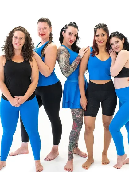Another group photo with the amazing cast from our lesson 13 filming. We are a team of diverse individuals united by our passion for movement. This is the supportive network you'll have access to.