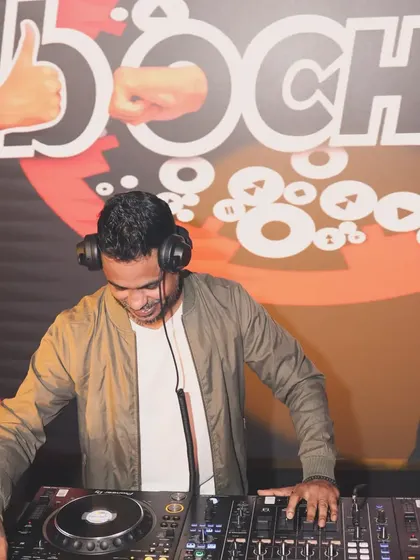 A moment of joy while mixing. I genuinely love what I do, and that passion translates into the music I play and the atmosphere I create for the party.