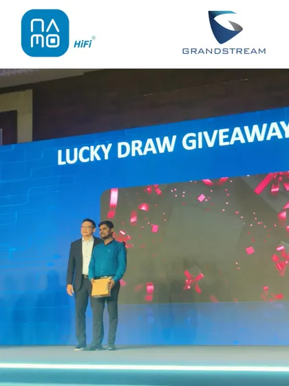 We are proud to be recognized as leaders in connectivity. Here we are at the Grandstream Bengaluru Partner Conference 2025, after winning India’s first-ever Wi-Fi 7 Access Point, a testament to our commitment to providing cutting-edge technology.