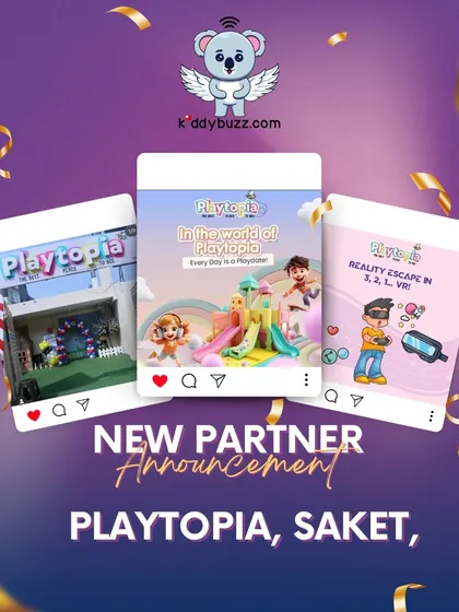 Welcome to the world of Playtopia in Saket, where fun meets fantasy. This venue offers slides, interactive games, VR, trampolines, and more for a complete party experience.
