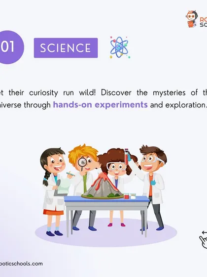 Science is all about curiosity. We encourage students to discover the mysteries of the universe through hands-on experiments and exploration.