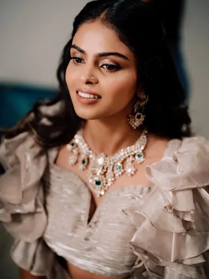 The sheer joy of getting my best friend ready for her engagement. A special moment captured on camera.