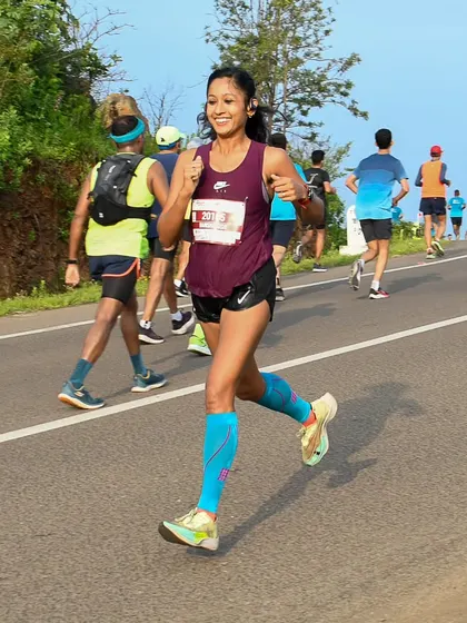 Give them a show. Running with confidence during the Satara Hill Marathon, knowing that my hard work is my best answer to any doubters.