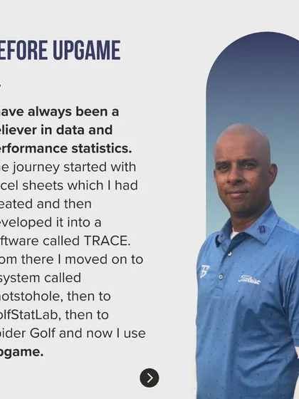 My journey with data started with Excel sheets and has evolved through multiple software systems to Upgame. This belief in performance statistics helps our students make their practice more effective by targeting weaknesses, not just blindly hitting balls. My vision is for every junior golfer in India to use a unified data platform to shorten their learning curve.