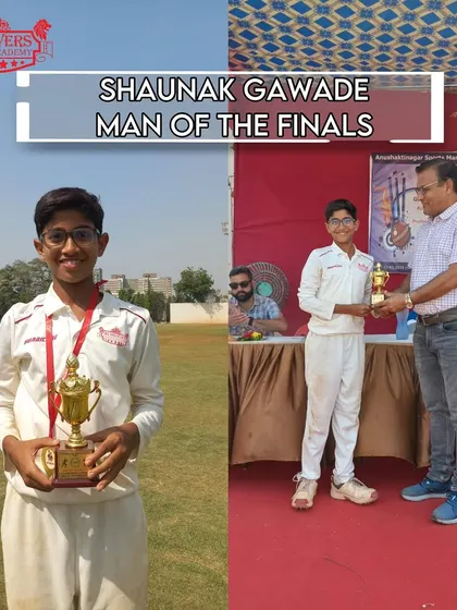Shaunak Gawade, awarded 'Man of the Finals' for his decisive performance in the ASMC U-12 tournament final.