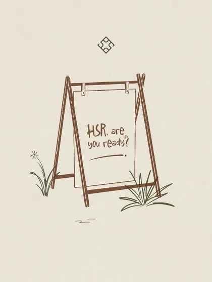 HSR, are you ready? A simple, illustrated announcement building excitement for our new location.