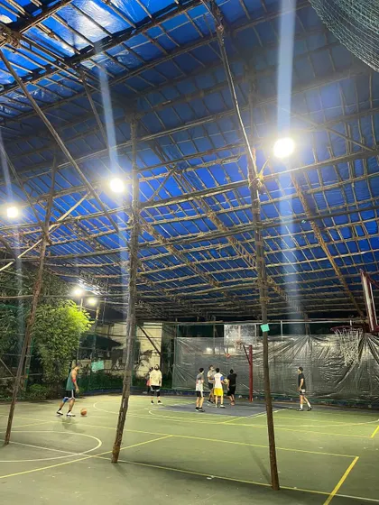 Players practicing their shooting form at our indoor facility. The court is available for both academy training and private bookings for those who just want to play.