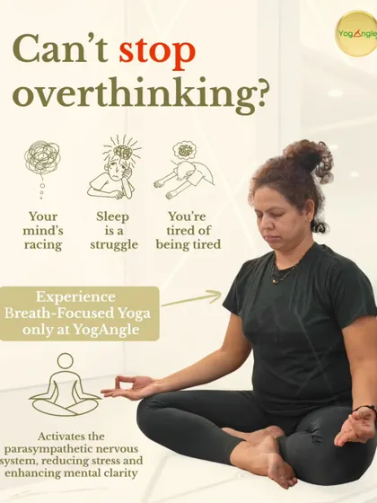 If your mind is constantly racing and sleep feels like a struggle, your nervous system is likely in overdrive. My breath-focused yoga sessions are designed to activate your body's natural relaxation response, helping you quiet the noise, reduce stress, and find mental clarity.