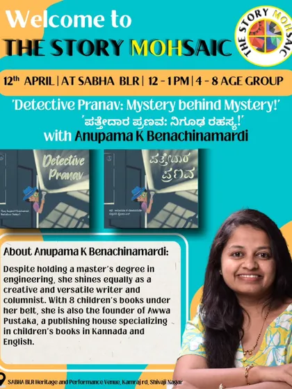 Our bilingual events celebrate local authors. Anupama K Benachinamardi joined us to discuss her Kannada-English book series, "Detective Pranav," a favorite among young mystery lovers.