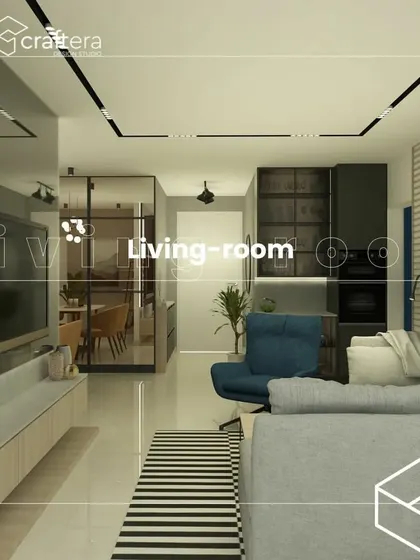 These images are various 3D renders and alternate views of the same open-plan living and dining concept, illustrating different angles and layouts I can provide during the design phase.