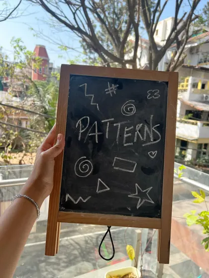 Our "Patterns" session is a great way to introduce concepts of design and repetition in a fun, free-form way.