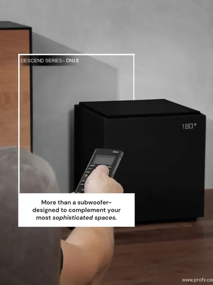 More than a subwoofer, the Definitive Technology Descend Series DN15 is designed to complement your most sophisticated spaces. It delivers immense power and precision while maintaining a sleek, minimalist aesthetic.
