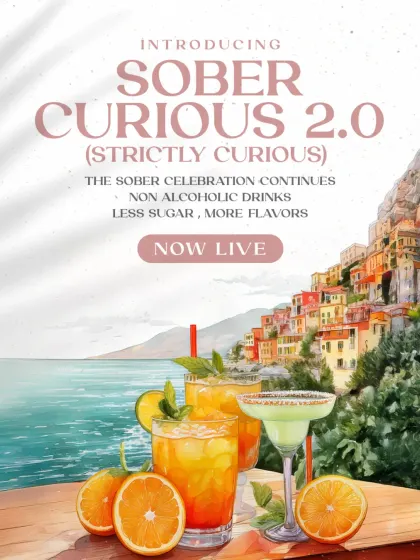 The music sways, the lights glow golden, and the bar whispers stories that don’t need a buzz to feel bold. Sober Curious 2.0 has arrived, featuring elevated, unapologetically inventive drinks that know exactly who they are.