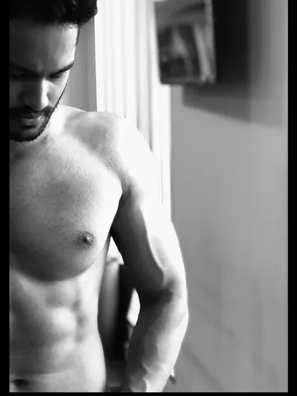 An artistic shot reflecting the aesthetic side of fitness. Building a physique is as much about art as it is about science and hard work.