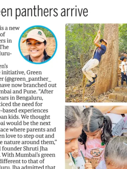 We were thrilled to be featured in the Mid-Day Mumbai newspaper. This article highlights our expansion and our mission to bring nature experiences to more urban families.