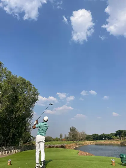 This is the result of dedicated practice. A full, committed swing that sends the ball soaring. I help you unlock this power through focused golf drills and swing analysis.