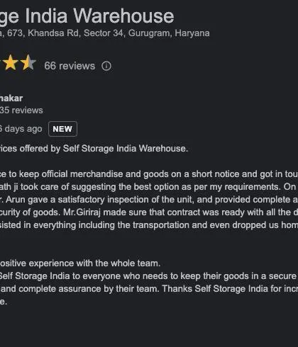 Client satisfaction is our top priority. This detailed review highlights a customer's positive experience storing official merchandise and goods, praising our team's support, security measures, and even assistance with transportation.