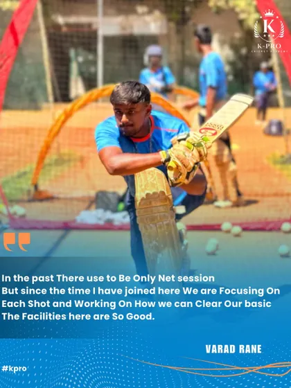 "We are focusing on each shot and working on how we can clear our basics." Varad Rane shares how our detailed approach has improved his game.