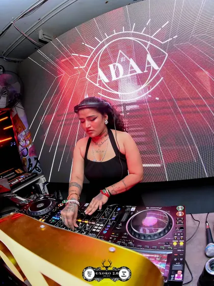 Focused and in the zone at Exoro 2.0. Behind the decks, I'm locked into the music and the crowd, mixing tracks to create a seamless, high-voltage vibe that keeps the dance floor packed.