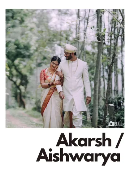 A beautiful shot of the couple walking through a coffee estate, perfectly capturing the essence of a Coorg wedding.