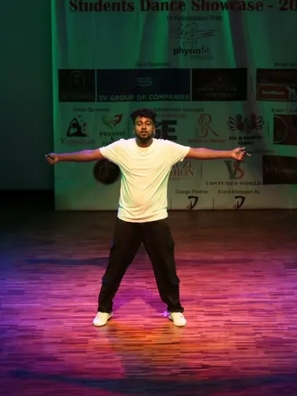 An instructor takes center stage for a solo moment.