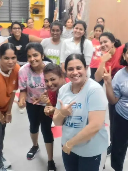 The instructor's view of a happy and energetic Monday class. Seeing our members smile is the best reward.
