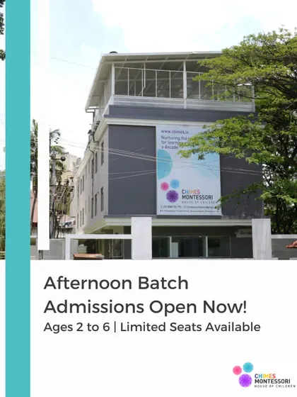 Our school building, home to both our morning and afternoon batches. Admissions are open for children aged 2 to 6.