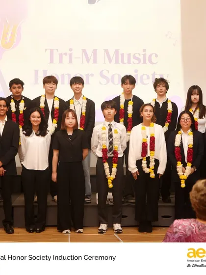 The Tri-M Music Honor Society inductees are celebrated for their musical talent, academic achievement, and community service. We believe in a holistic education that values the arts.