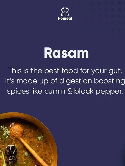Why Rasam is so good for you. This tangy South Indian soup is the best food for your gut. It's made with digestion-boosting spices like cumin, black pepper, and tamarind.