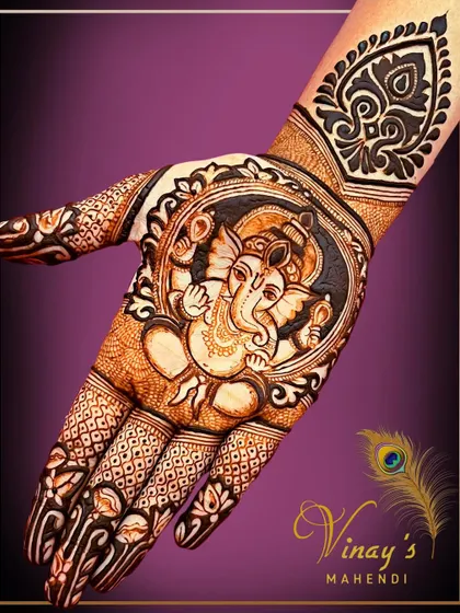 A portrait of Lord Ganesha created for Ganesh Chaturthi. This design shows our ability to create divine figures with reverence and intricate detail, perfect for any festive occasion.
