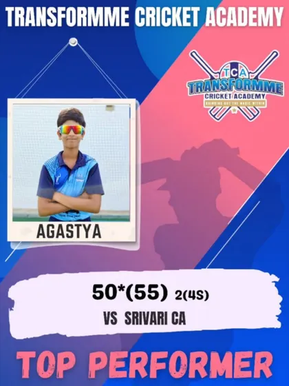Agastya's crucial fifty in the semi-finals, which helped the team advance.