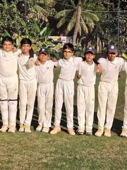 The full squad photo after a win in the Christmas Cup U-12.