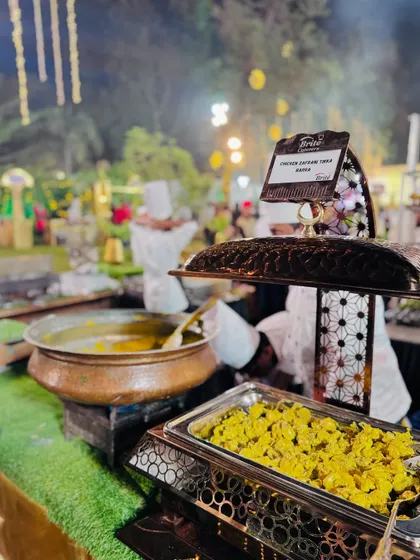 Another angle of the Chicken Zafrani Tikka Barra, showcasing the rich, creamy texture of the dish.