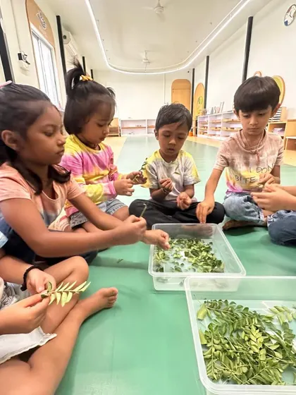 Each activity, from making Bhel Puri and toast to plucking methi leaves and exploring what floats, is a lesson in itself. These practical life and sensorial activities are central to the Montessori method, helping children develop fine motor skills, concentration, and a deep understanding of the world through their own actions.