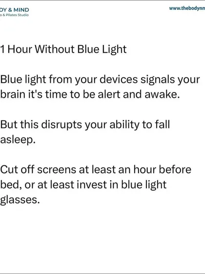 If you can't avoid screens in the evening, investing in blue light blocking glasses is a practical solution. Protecting your eyes from blue light is essential for maintaining a healthy sleep cycle.