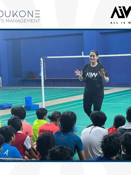 An interactive nutrition workshop in progress. We believe in a holistic approach, where diet and fitness are as important as on-court skills.