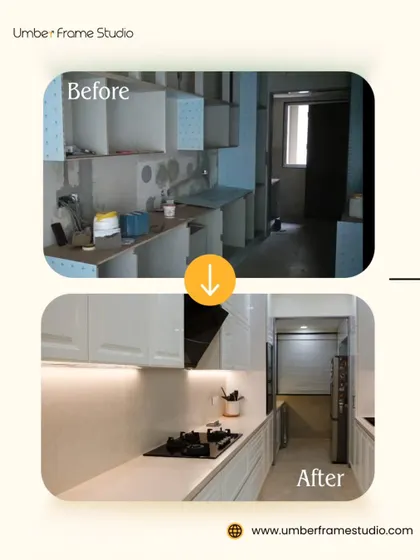 From a chaotic construction site to a sleek, functional galley kitchen. This before-and-after shows our commitment to creating clean lines, smart storage, and a workspace that is a joy to cook in.