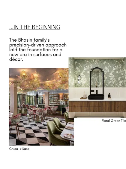 A look back at the beginning of Kasa Decor. My family's precision-driven approach in manufacturing laid the foundation for a new era in surfaces and decor.