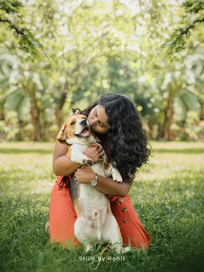 A big, happy hug for a very loved beagle! This is the kind of unconditional love and affection that I aim to capture in every single one of my pet photography sessions.