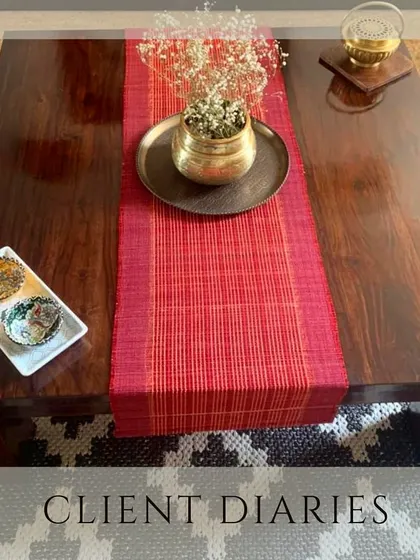 I love seeing how you style my pieces. A customer, Sarah, shared this photo of her elegantly styled center table featuring my Marigold planter. It adds a perfect festive touch.
