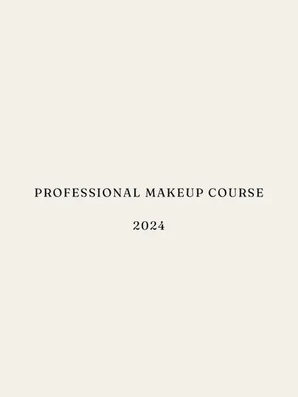 A clean and simple announcement for my professional makeup course. My focus is on the substance of what you will learn.