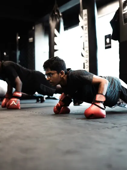 This is discipline. We build strength from the ground up with fundamental bodyweight exercises like push-ups, done with focus and intensity. No shortcuts, just work.