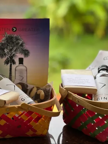 We were thrilled to be a gifting partner for the Amplify Music Incubator. We created these welcome baskets featuring our soaps alongside other local goodies for the talented artists.