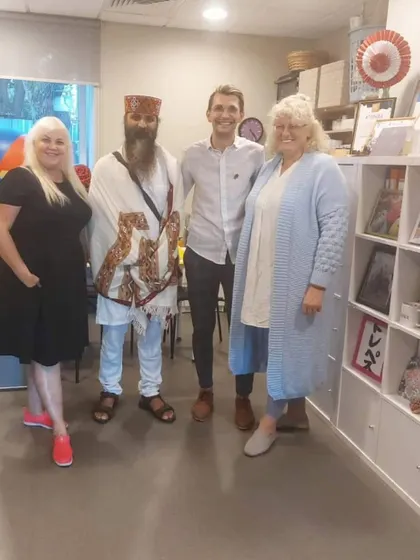 A group photo with my hosts in Europe. The warmth and hospitality I receive around the world is a constant reminder of the goodness in humanity.