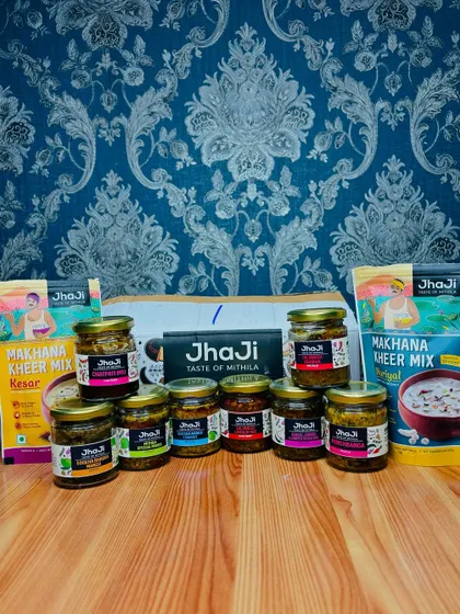 This is where your flavor journey begins. Our sample pack is a great way to explore our range of pickles and our new makhana kheer mixes.