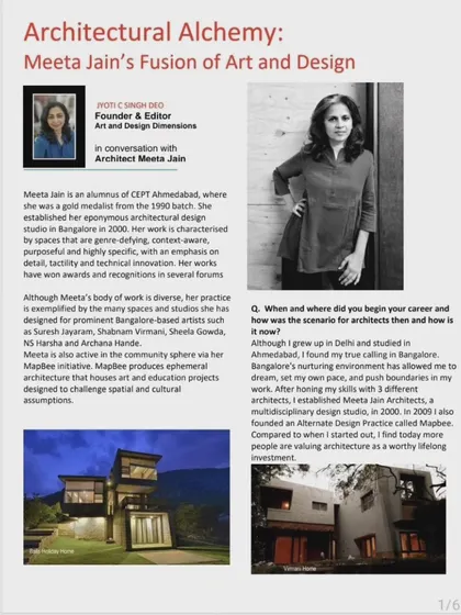 (Duplicate of 34) The cover article from my feature in Art and Design Dimensions, a moment of gratitude for the opportunity to share my work and philosophy with a wider audience.