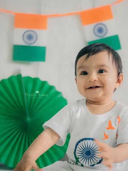The biggest and brightest smile for his country. This is what pure, patriotic joy looks like.
