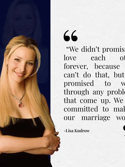 "We are committed to making our marriage work." This is the secret. It's not a promise of a problem-free life, but a promise to work through problems together.