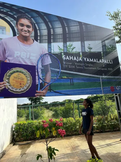 It was such an honor to see this banner at my training academy. Moments like this are incredibly humbling and motivate me to keep working hard. I am so thankful for my coaches and academy for their support.